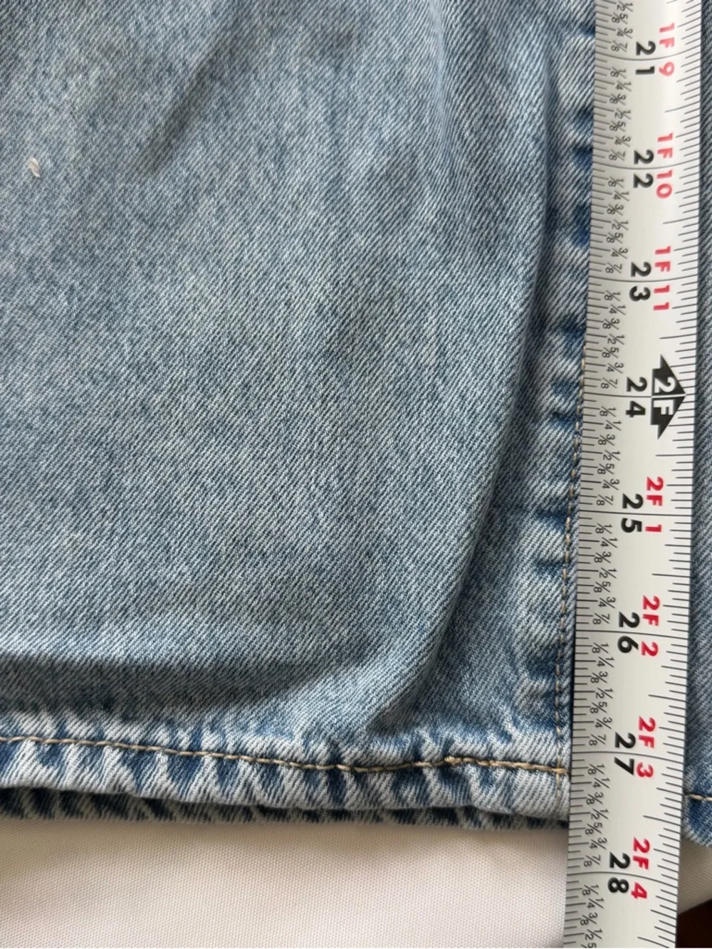 Old Navy high rise baggy wide leg jeans women’s 8 light blue wash EUC‎ - Picture 9 of 11